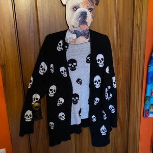 Torrid Size 2 knit skull cardigan sweater